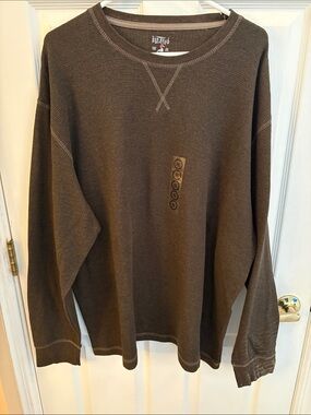 RedHead Men's Brown Crewneck Thermal Pullover NWT size 2x Bass Pro Shops